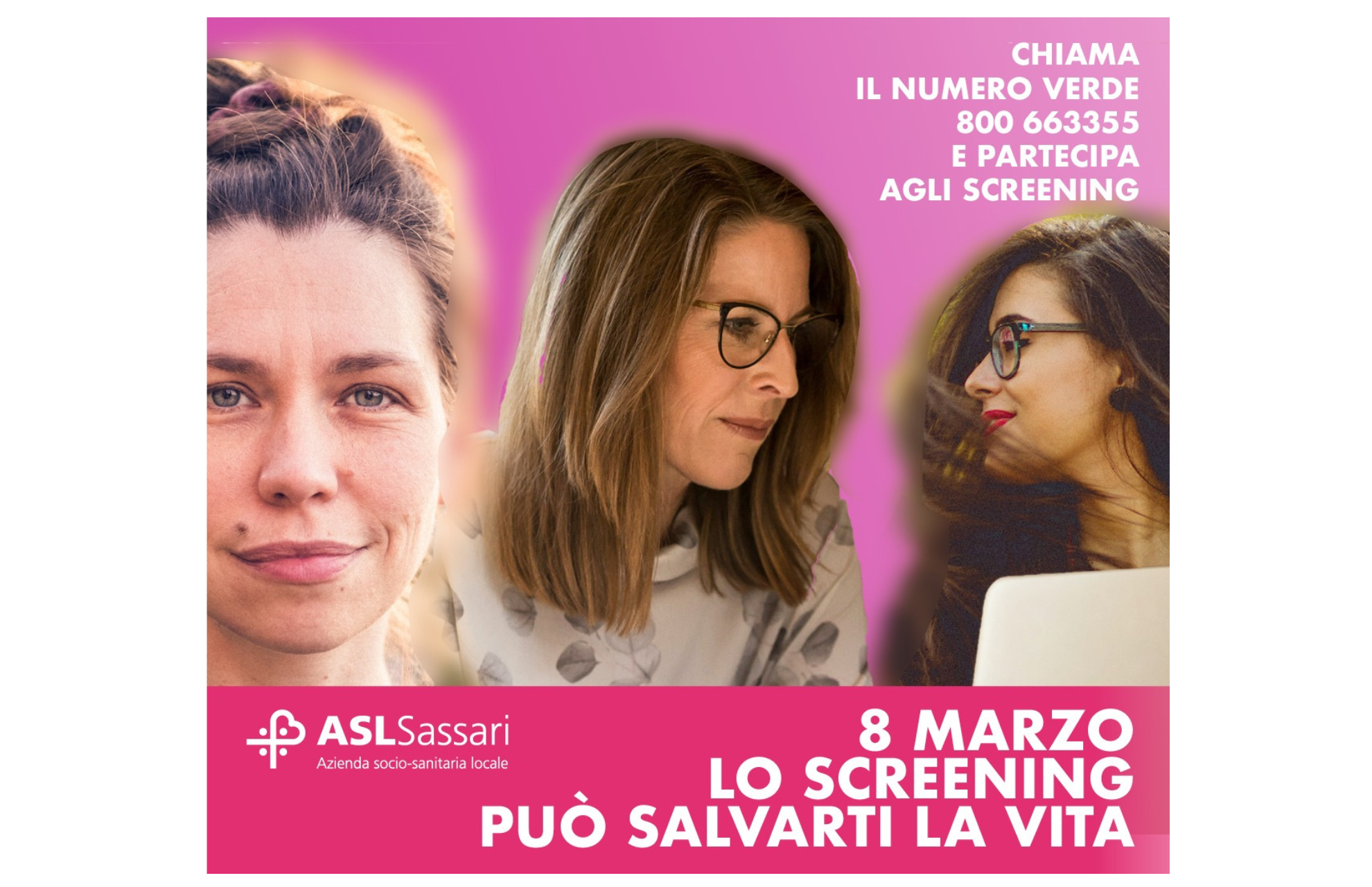 Asl di Sassari: Festa della Donna all’insegna della prevenzione