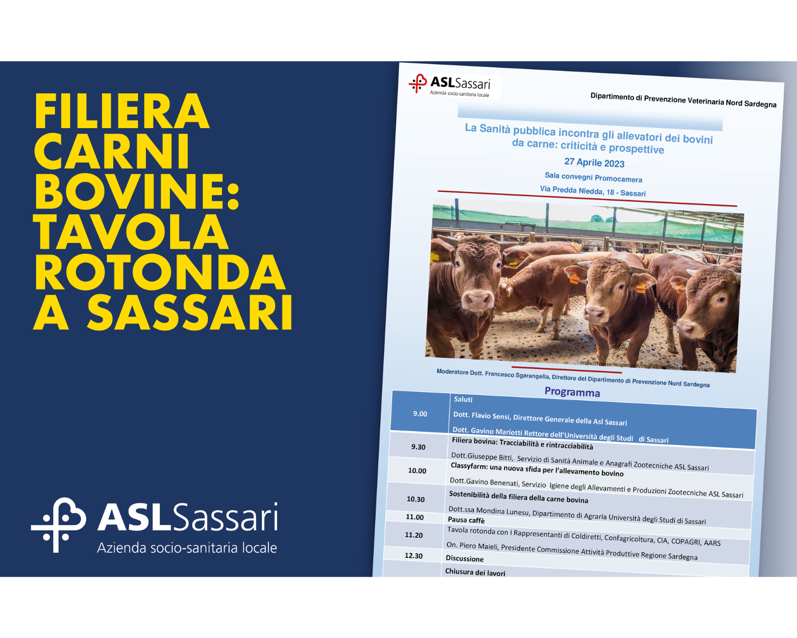 Filiera carni bovine: tavola rotonda a Sassari