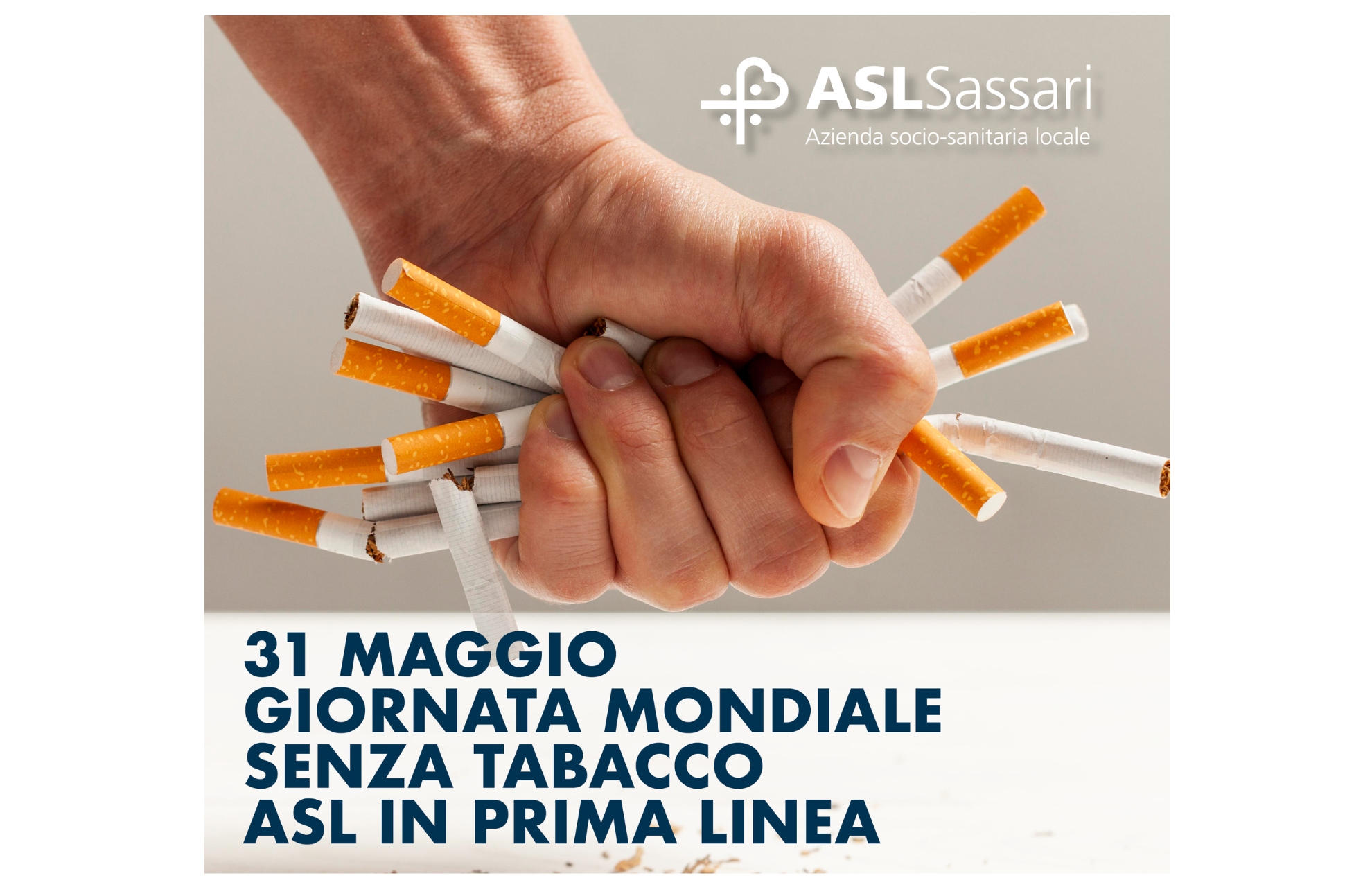 31 maggio: Giornata mondiale senza tabacco nella Asl di Sassari