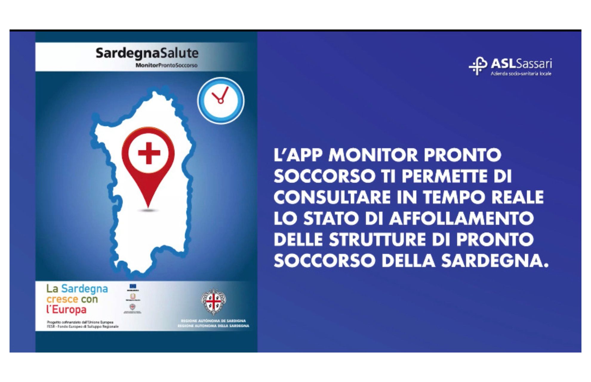 monitor pronto soccorso, come utilizzare l'applicazione della Regione Sardegna