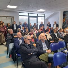 Un momento della cerimonia di inaugurazione dell'Hospice di Ploaghe