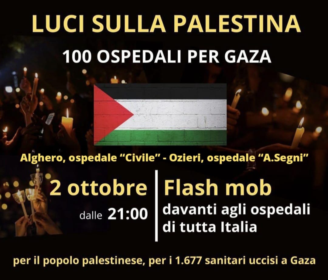Un flash mob pacifico e simbolico davanti agli ospedali della Asl n.1