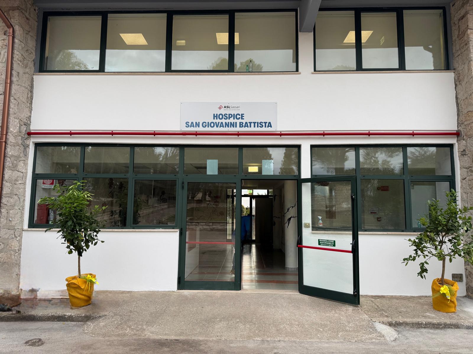 Asl Sassari: apre l’Hospice San Giovanni Battista
