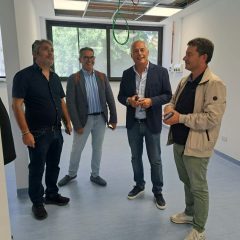 Un momento del sopralluogo al Civile di Alghero