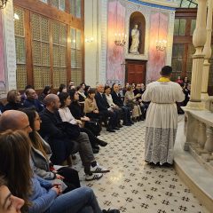 La messa di Natale inella sede della Asl di Sassari