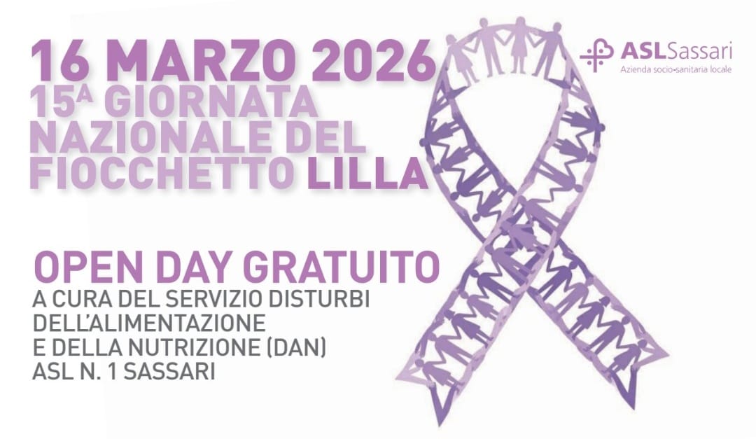 XV giornata nazionale del Fiocchetto Lilla: l’open day a Sassari