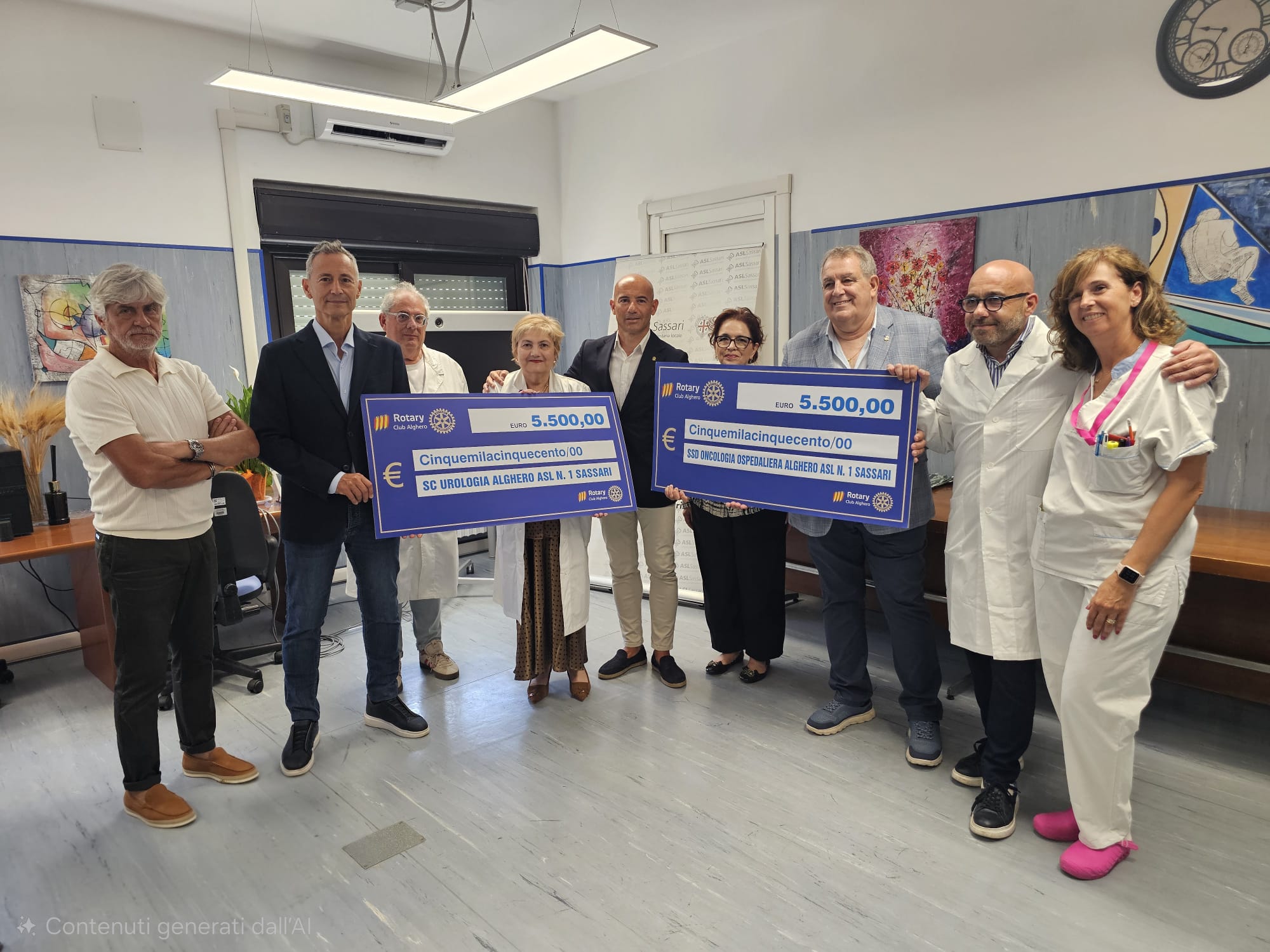 La generosità entra in corsia: “Grazia al Rotary Alghero e al territorio”