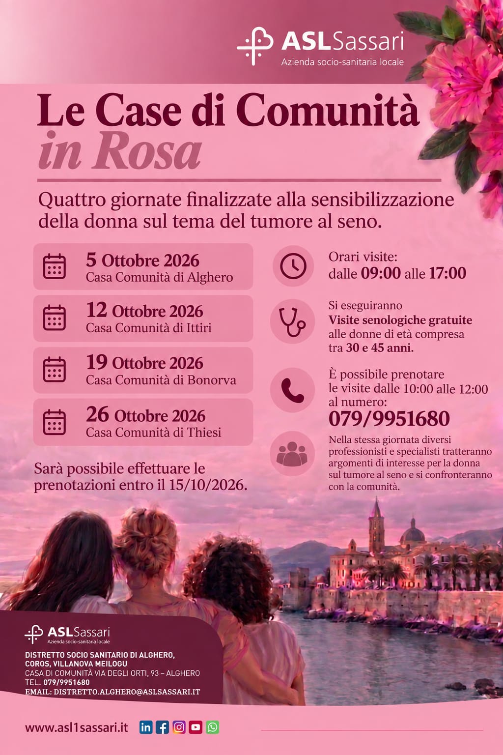 Case di comunità in rosa, ottobre 2026